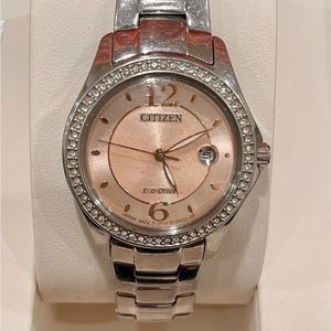 Super Cute! Citizen Eco-Drive Women’s Watch Blush Pink Stainless Steel